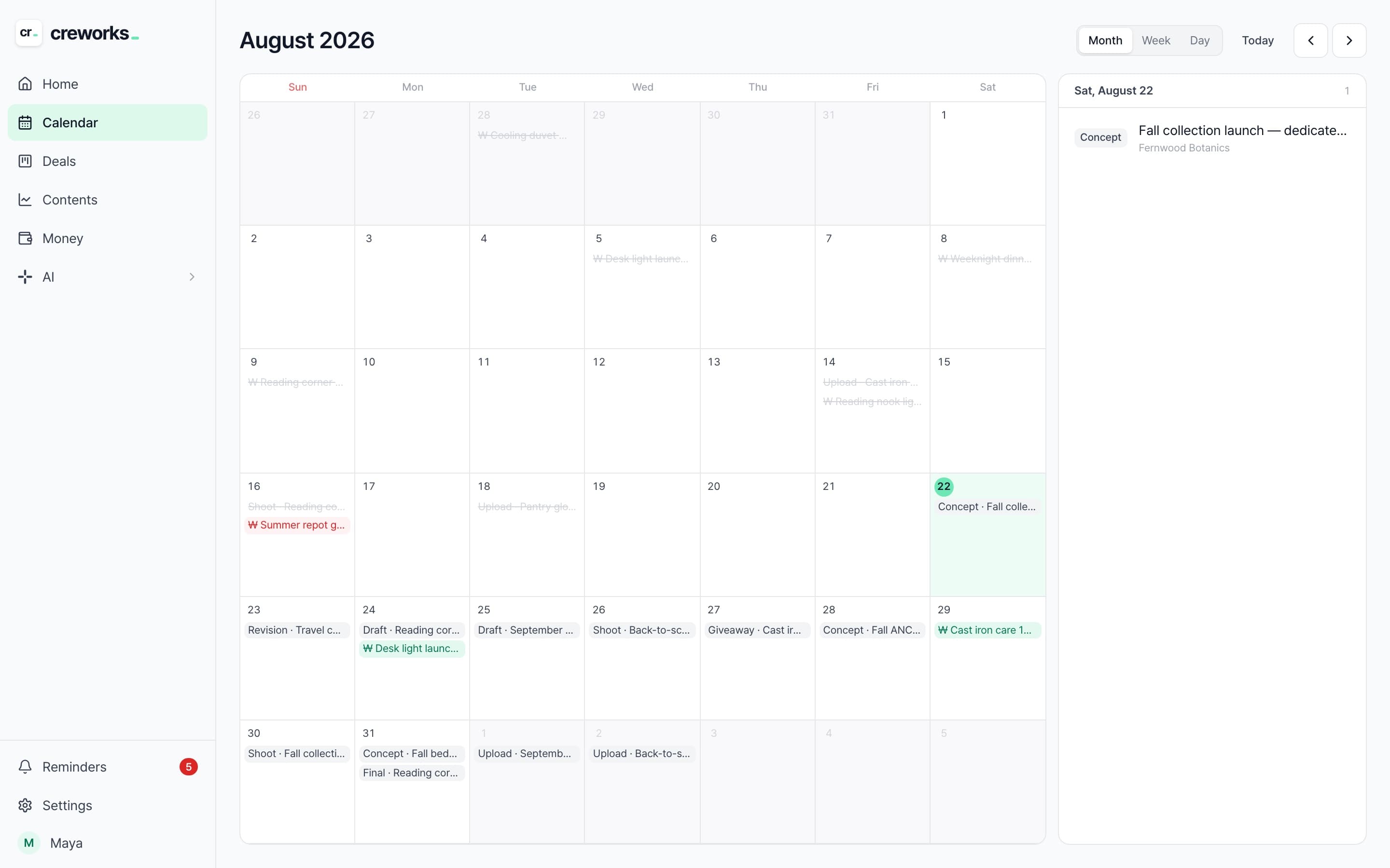Deadlines and paydays, one calendar