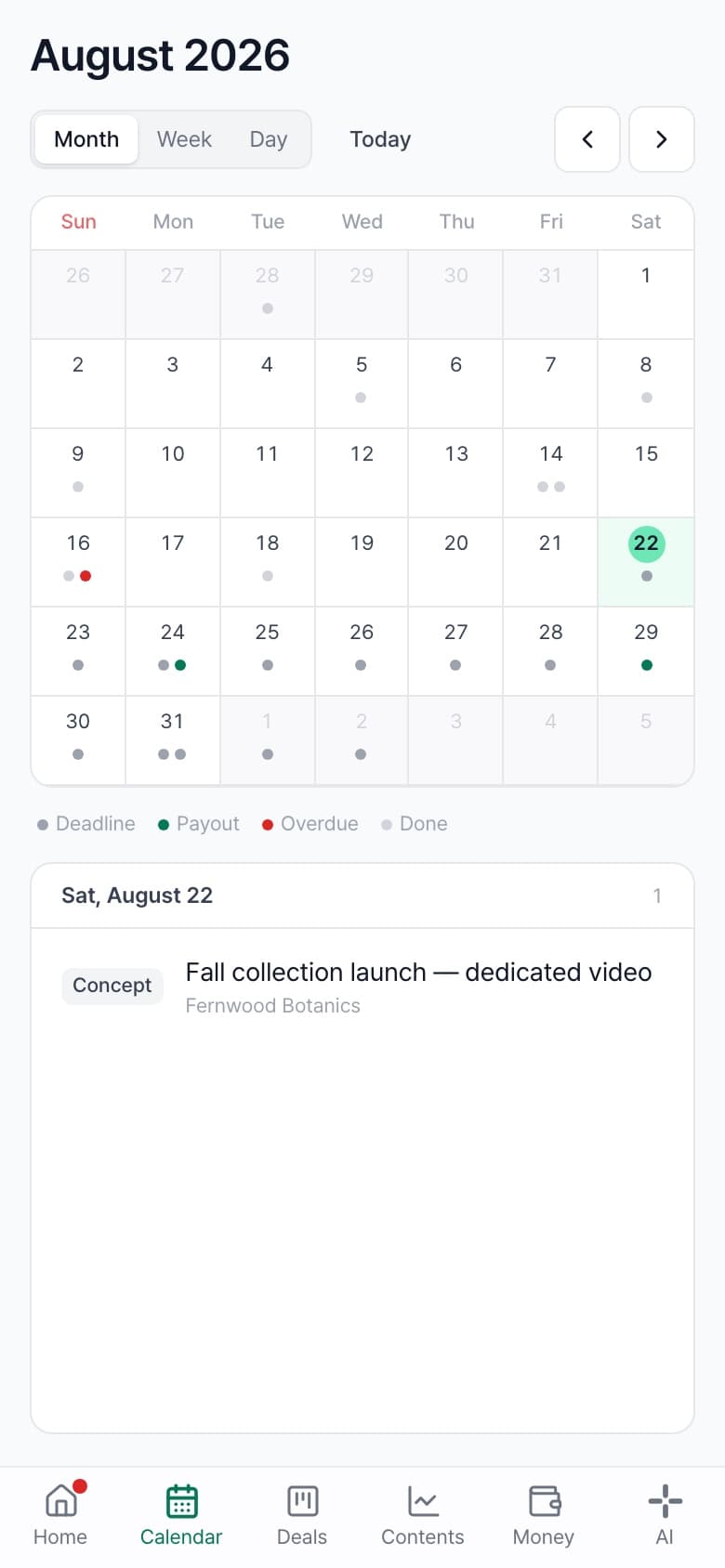 Calendar